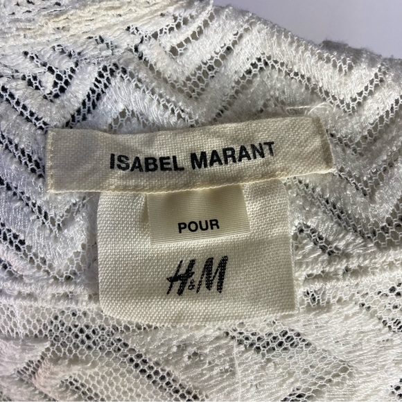 Isabel Marant for H&M Embroidered 3/4 Sleeved Cream Top - Picture 6 of 6
